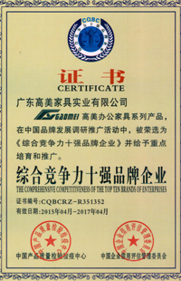 綜合競爭力十強品牌企業(yè)